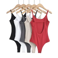 Sexy bodysuit tops for women 2024 Summer y2k fashion white body suits women white bodysuit backless black cami top red