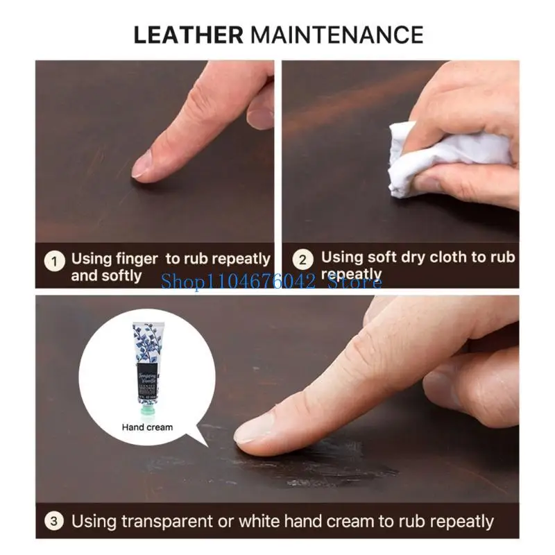652F Reliable Leather Bag with Waist Belt Clip Leather Case for 5m Steel Tape Measure