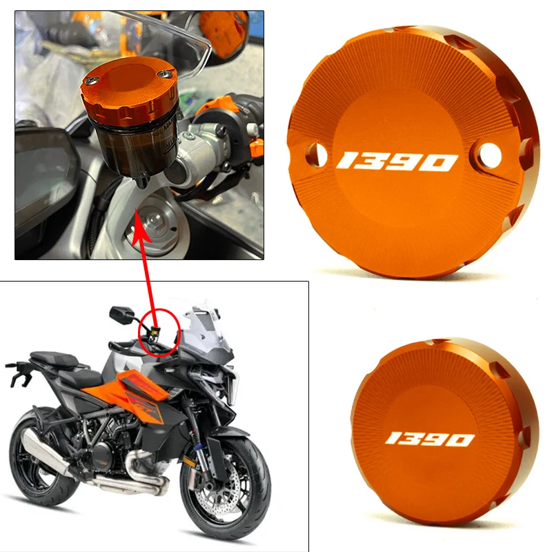 

Motorcycle Front Brake Clutch Rear Brake Fluid Reservoir Cover For KTM 1390 Super Adventure 1390 Super Duke R 1390Adventure adv