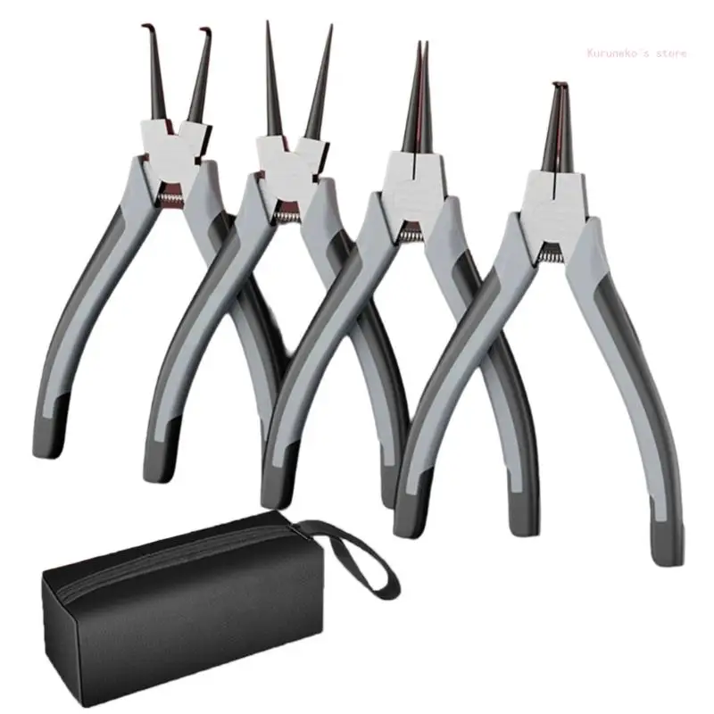 

Circlip Pliers Set, for Rings Remover Retaining, High Carbon Steel Construction