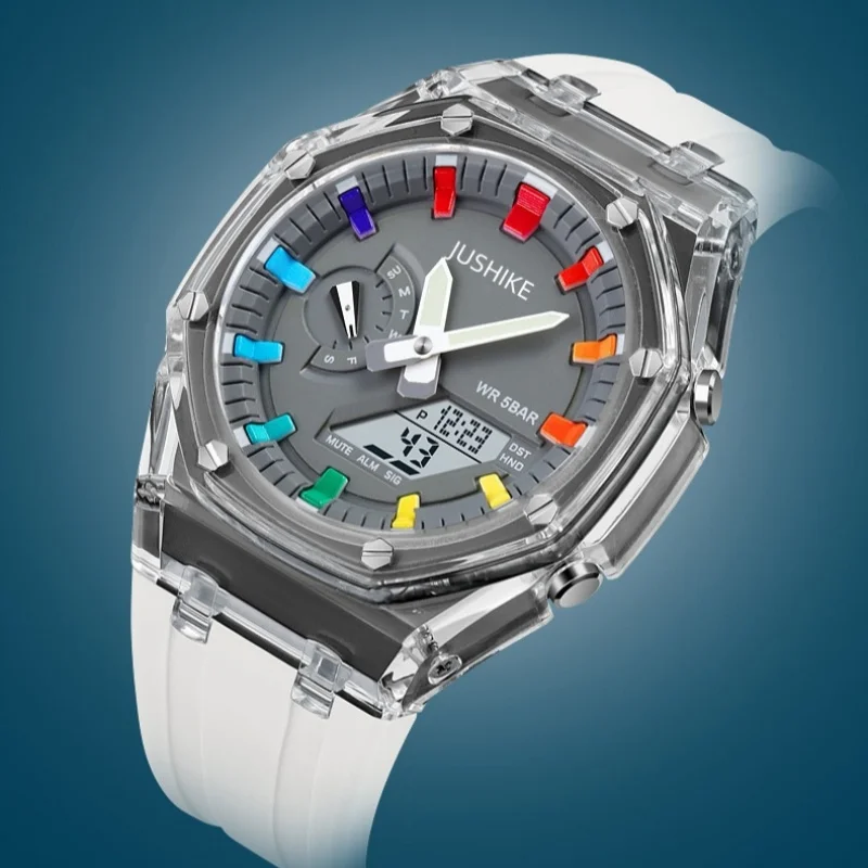 Herenhorloge Student elektronisch horloge Multifunctioneel sportwaterdicht nachtgloed elektronisch horloge