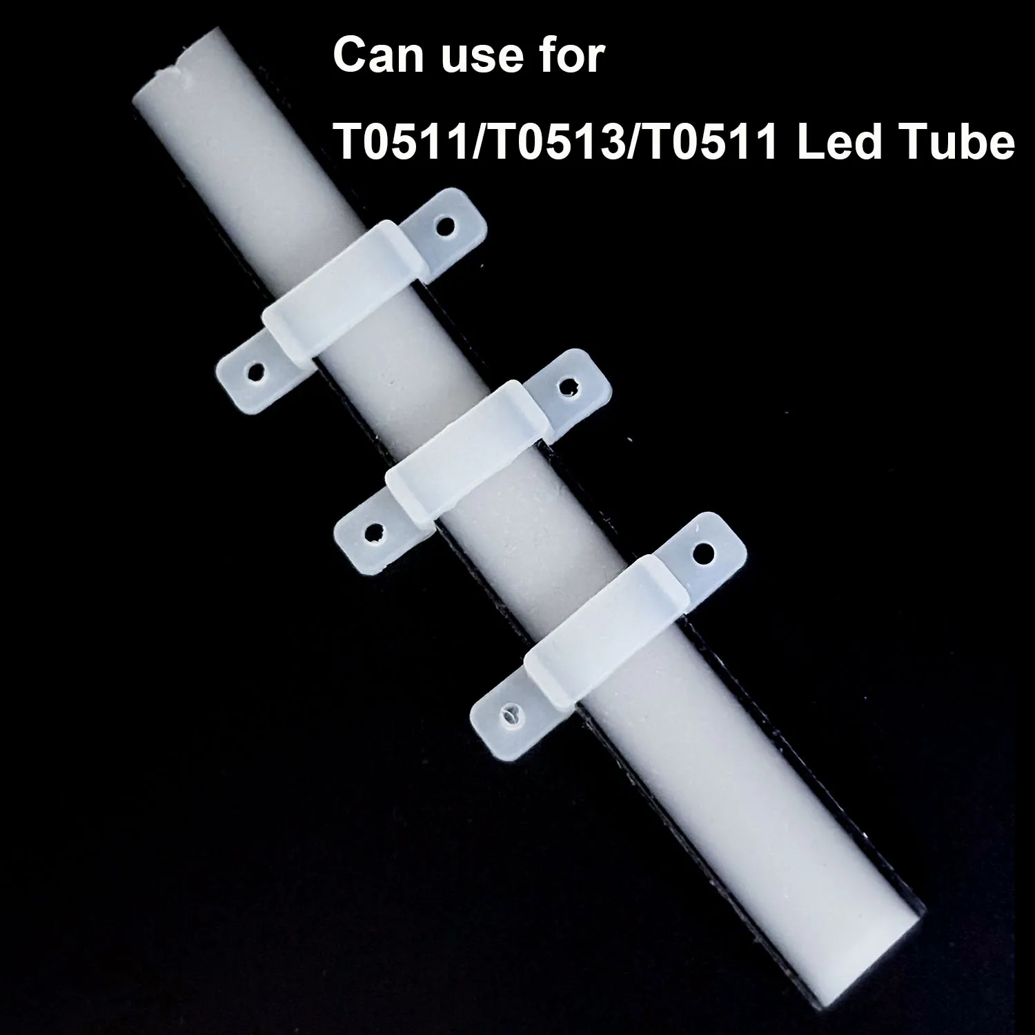 LED clips For T0511/T0513/T0515 Plastic Mounting Bracket Fixing Clamp Clip 8mm 10mm 12mm 5050 2835 LED Strips