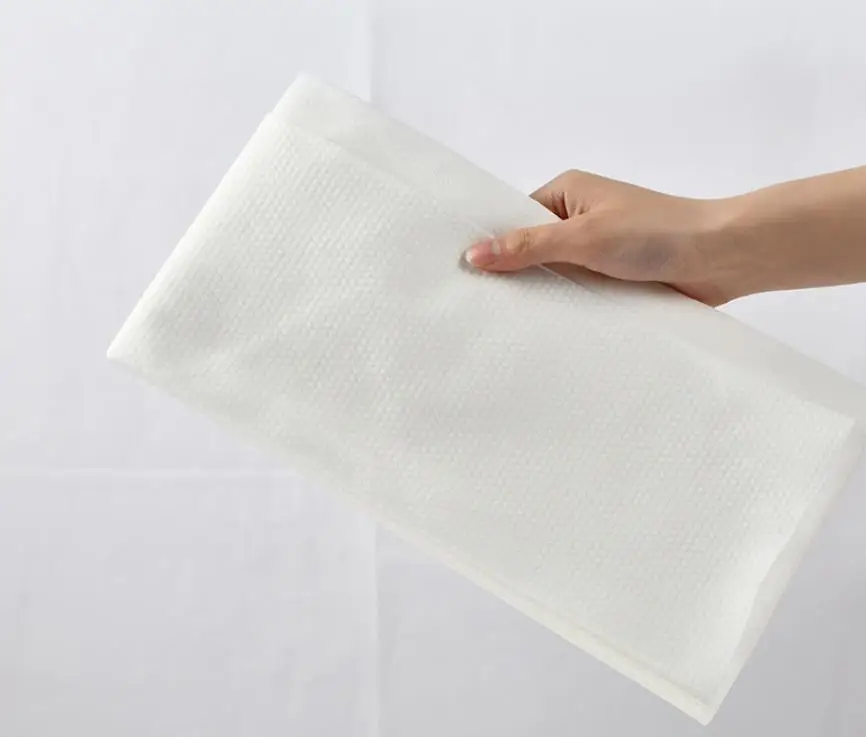 Imagem -02 - Descartável Rosto Toalha Planta Fibra Branco Absorvente Papel Toalha de Viagem Massagem Salão de Beleza Spa Toalha Facecloth 100 Peças