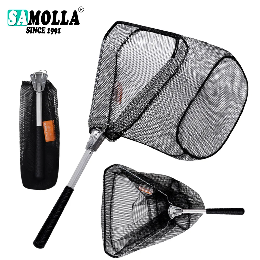 Red de pesca plegable ultraligera – Aluminio marino - imagen 2