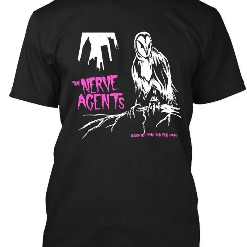 New The Nerve Agents Days of White Owl American Retro Logo T Shirt S 4XL