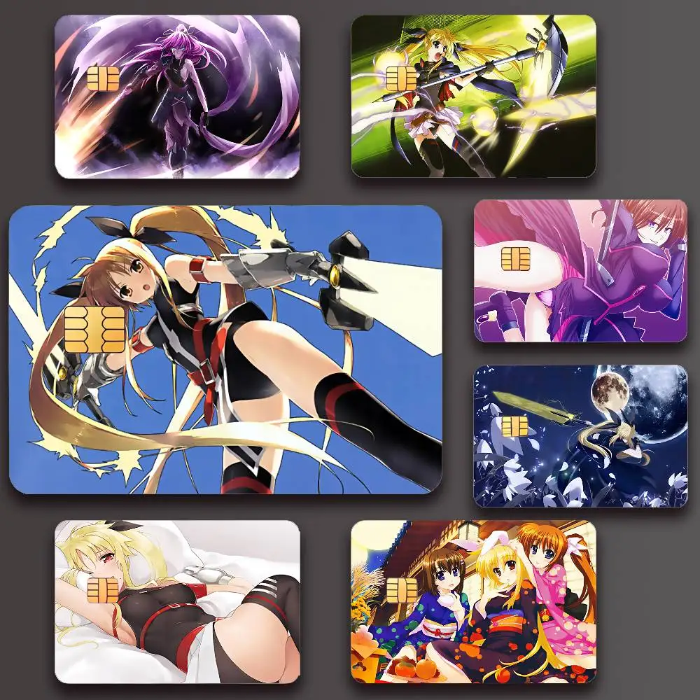 أنيمي السحرية فتاة غنائية نانوها المشارك الائتمان الجلد غطاء بطاقة ملصقات 4 قطعة فيلم حافلة تمرير الجبهة الديكور البنك الخصم