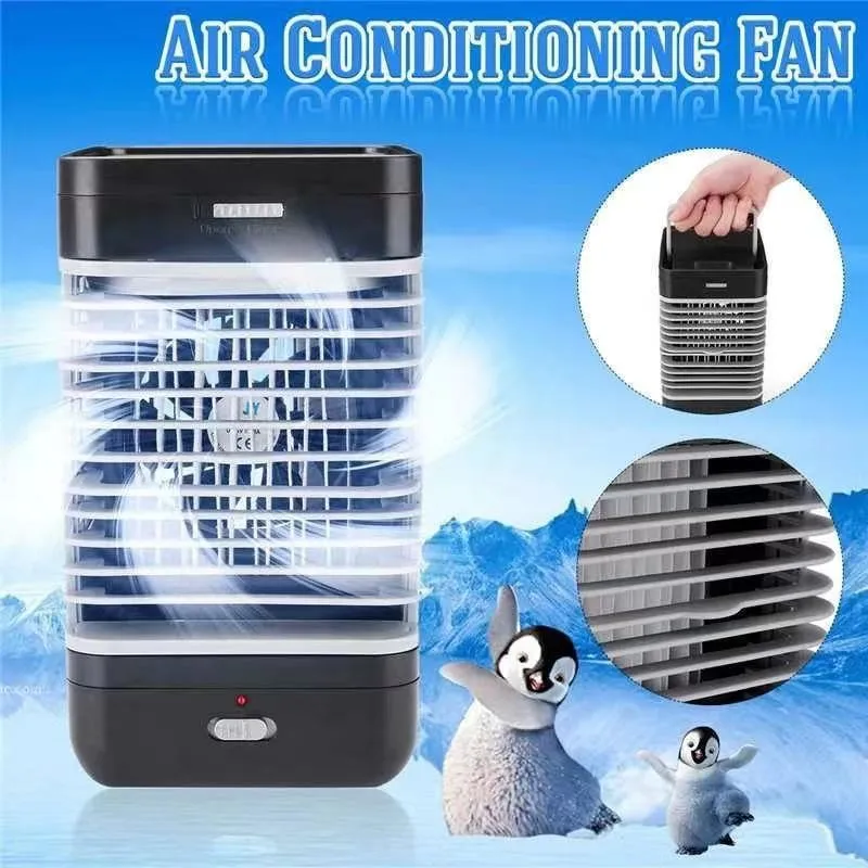 Mini Desktop Evaporative Air Cooler – Portable USB Personal Cooling Fan for Home Office Dormitory, Quiet