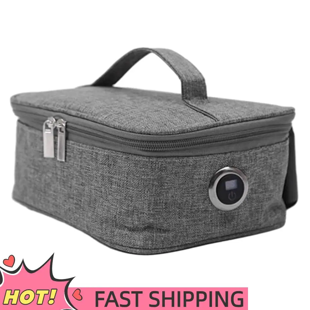 USB قابلة للشحن المحمولة حقيبة الغداء الكهربائية سخان الطعام دفئا المحمولة الغداء دفئا قابلة لإعادة الاستخدام معزول حقيبة الغداء 3 مستويات الحرارة #1