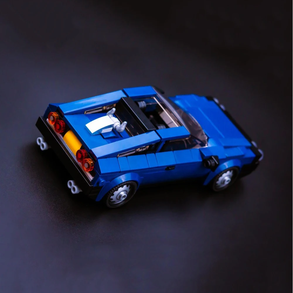 PolaDeer 354-teiliges MOC Lancia Montecarlo (One for the Road) Baustein-Set, Lernspielzeug, Bausteine, Geburtstagsgeschenk für Kinder – Detail 5