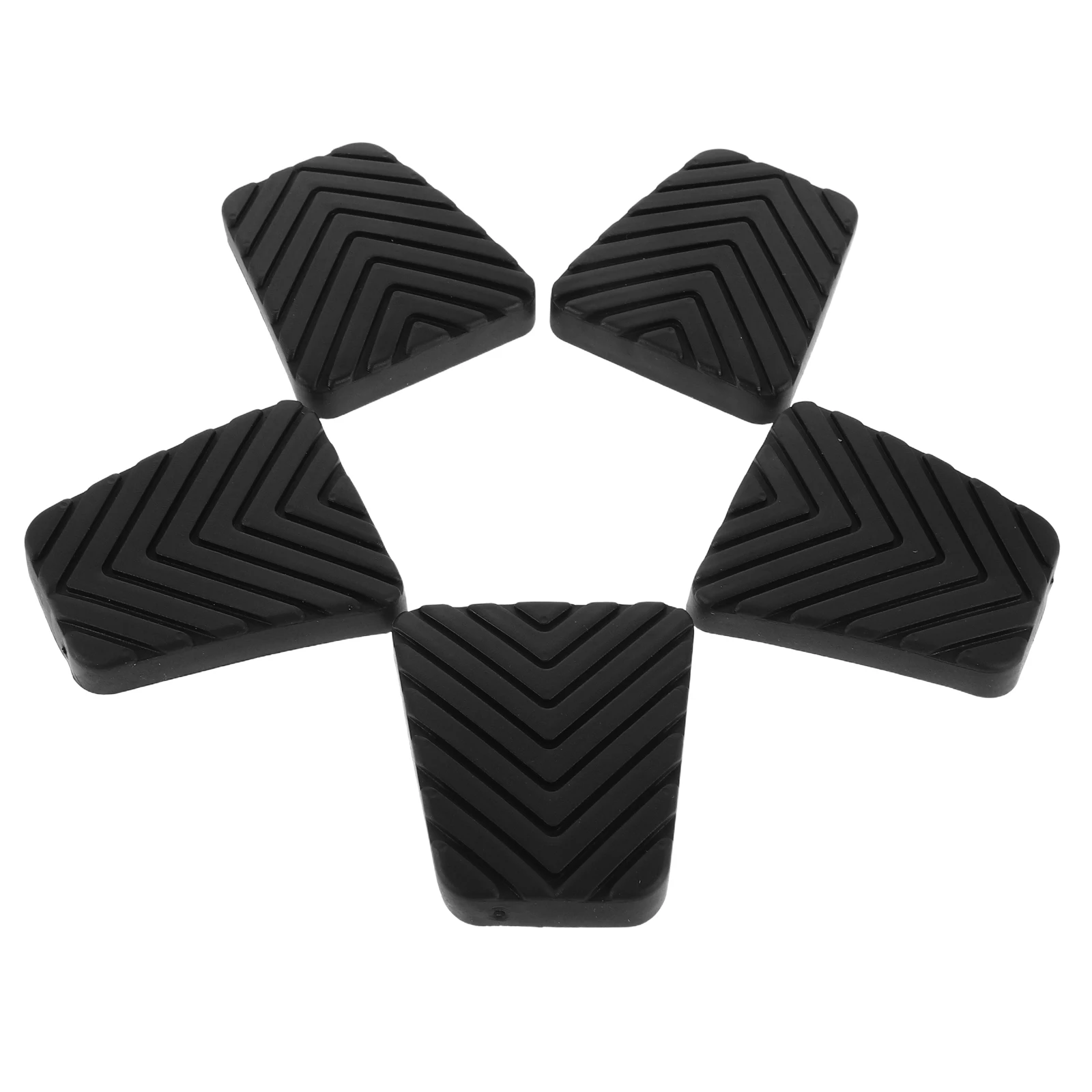 

5pcs Car Pedal Cover Rubber Black Brake Clutch Accelerator Compatible Motorcycle Foot Pad Gas Welcome Vehicle Interior Parts