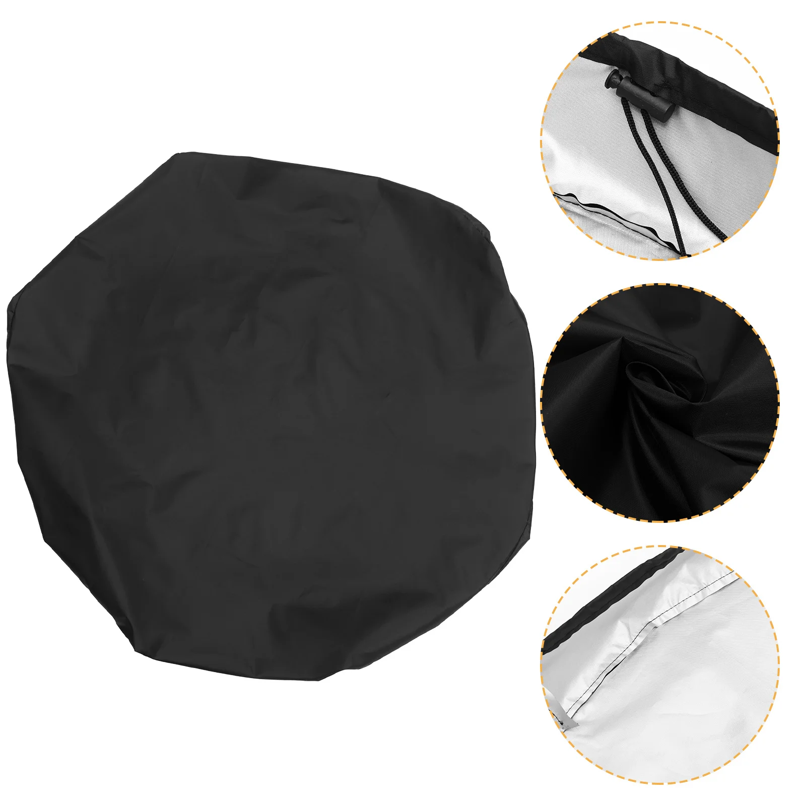 

Bbq Grill Cover 112Cm Oxford Cloth Waterproof Protective Barbecue Oven Cover Black Dustproof Outdoor Bbq Accessories