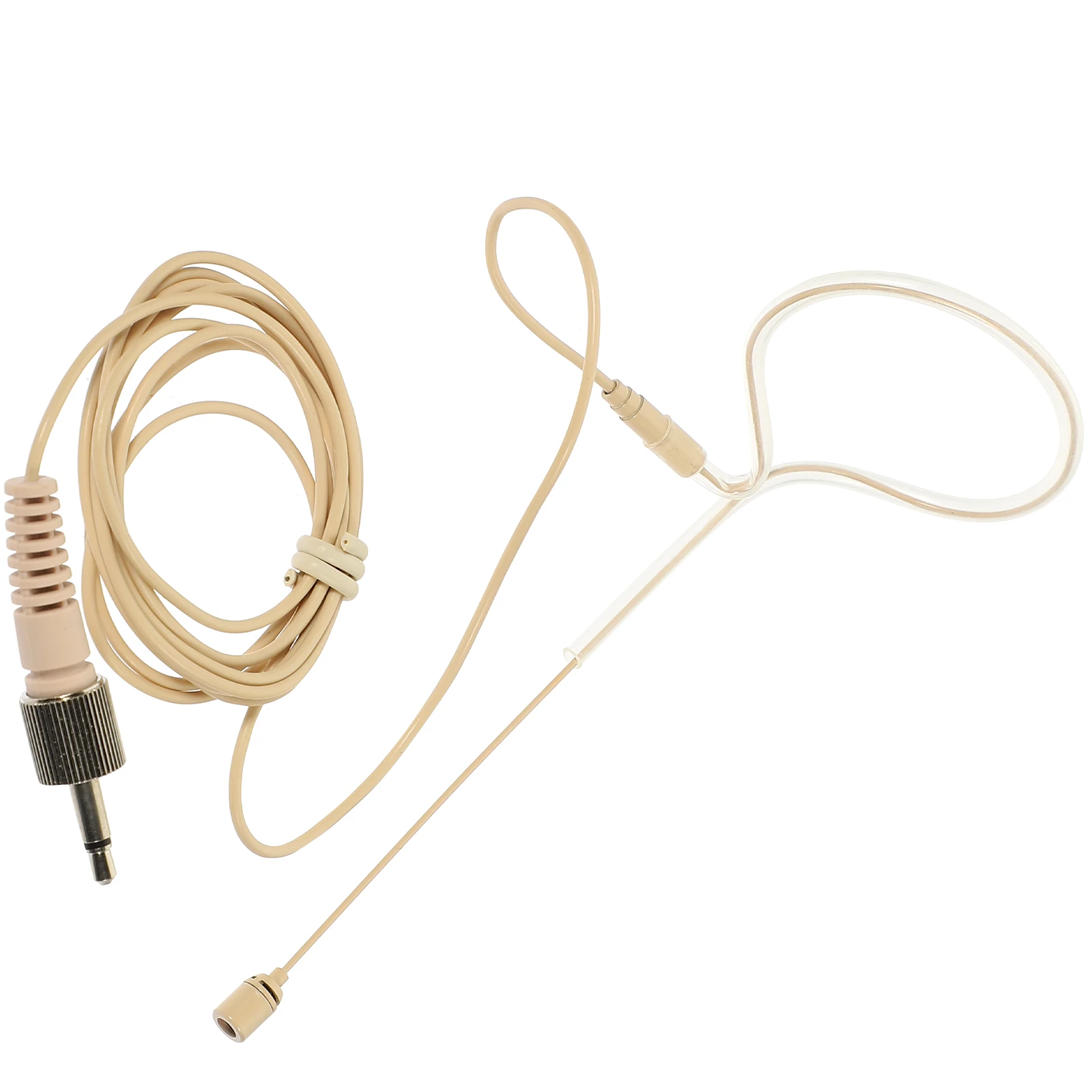 

Ear-hanging Microphone for Teacher Lightweight Metal Single Earset Clear Voice Stable Signal Headworn Mic Suitable Indoor