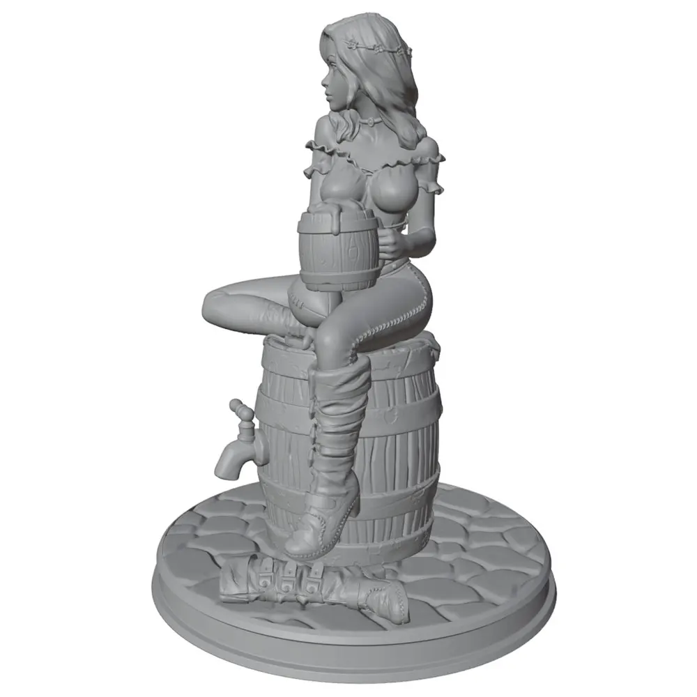 Figura resina mujer rugby 1/24 kit modelo sin pintar para coleccionismo