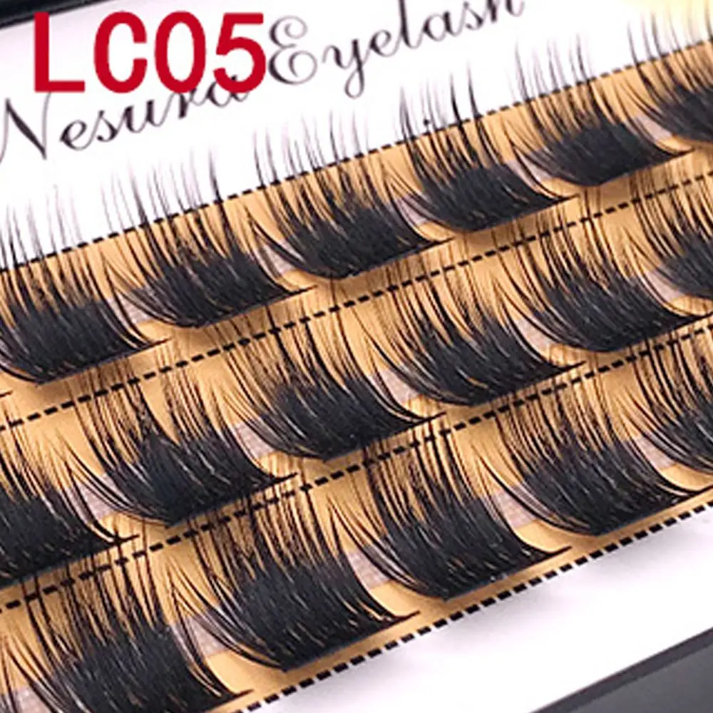 Eyelash Extension Dramatic Bundles Lashes Individual Eyelashes 3D Mink Hair Segmented Eyelashes Fluffy Natural
