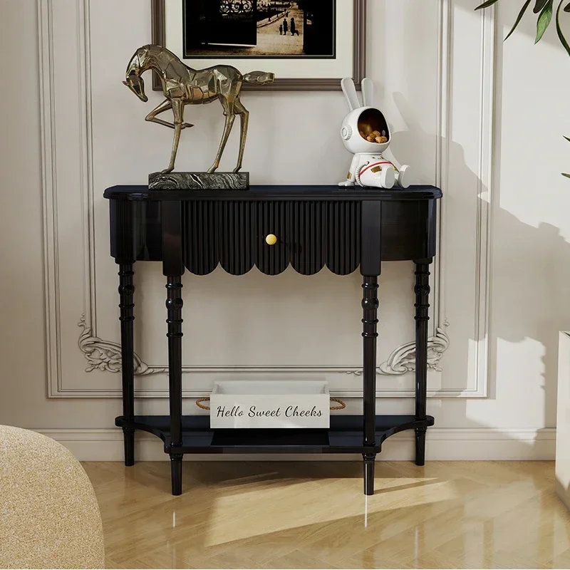 

Nordic Entrance Table Wooden Elegant Minimalist Narrow Corner Table Design Modern Mesas De Entrada Furniture Living Room