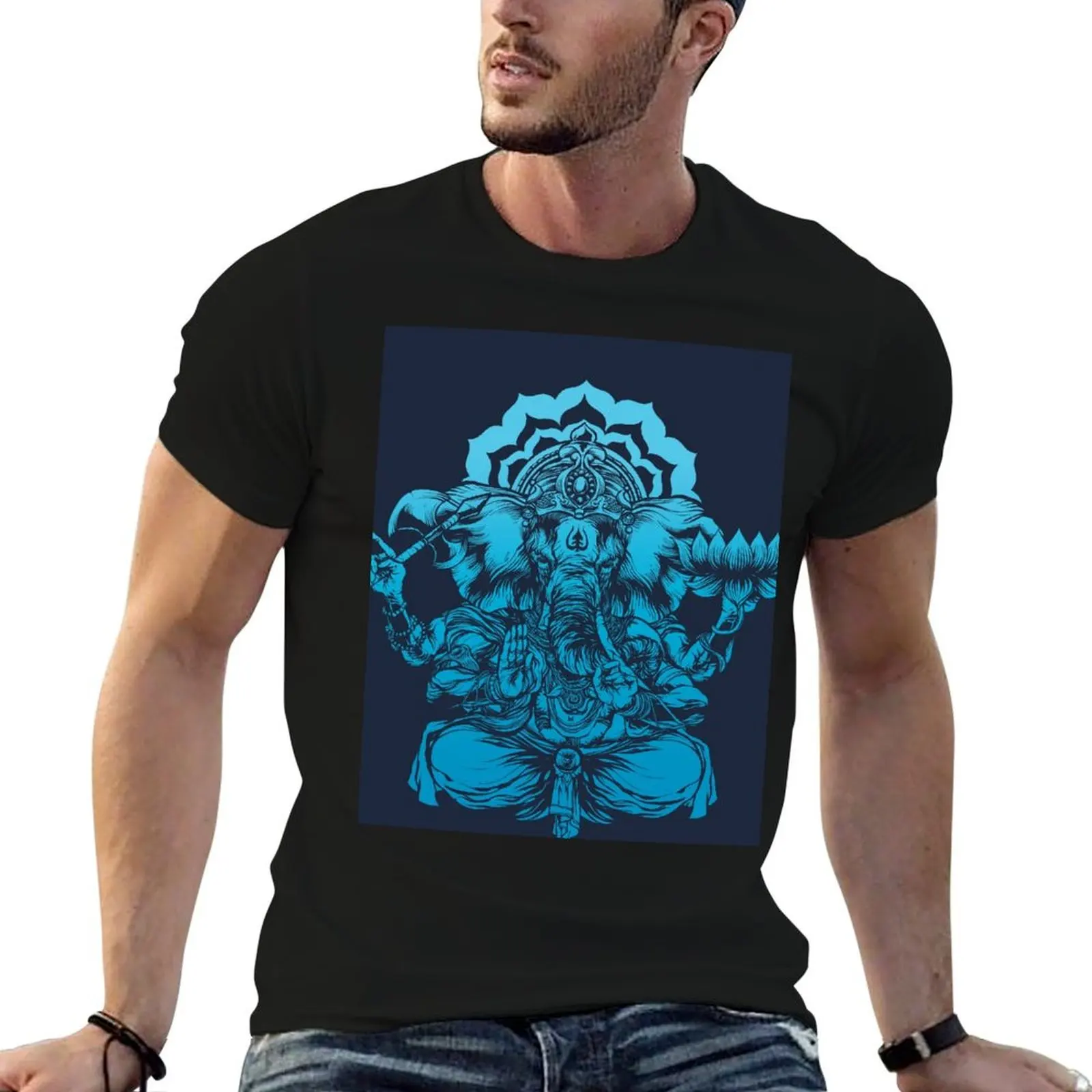 

GANESH T-Shirt t shirts cotton 100% t shirt man luxury T-Shirt