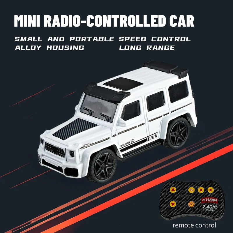 Neues RC-Auto, MINI-Legierung, 1/64 ferngesteuertes Auto, bequem zu tragen, 60 Minuten Arbeitszeit, Kindergeschenke, elektronisches Spielzeug
