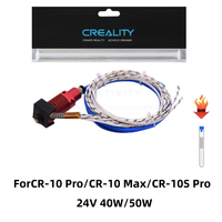 Creality CR-10 Pro 24V 40W/50W Extruder Hotend End Kit,For CR-10S Pro/CR-10 Max 3D Printer,Aluminum Heating Block Hotend Kit