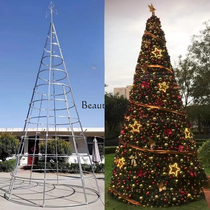 

Large Christmas tree decoration 4--16 meters cone bare shelf 3 meters