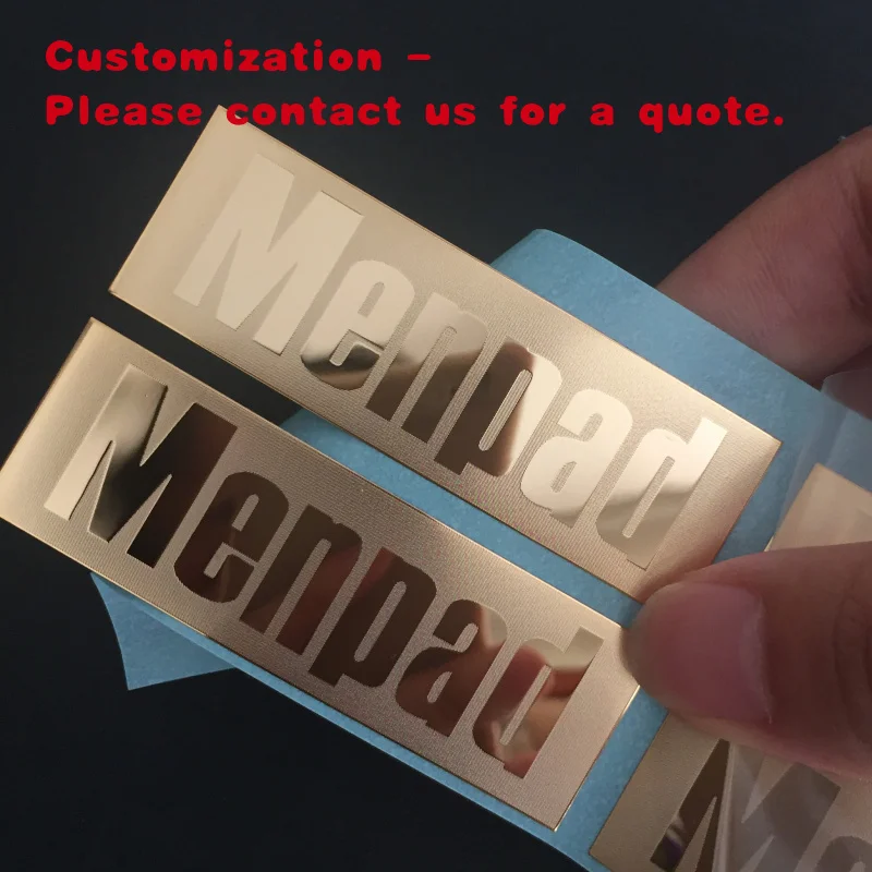 custom.Metal Sticker Metal Packaging Label Candle Bottle High Quality Decorative Sticker Perfume Bottle