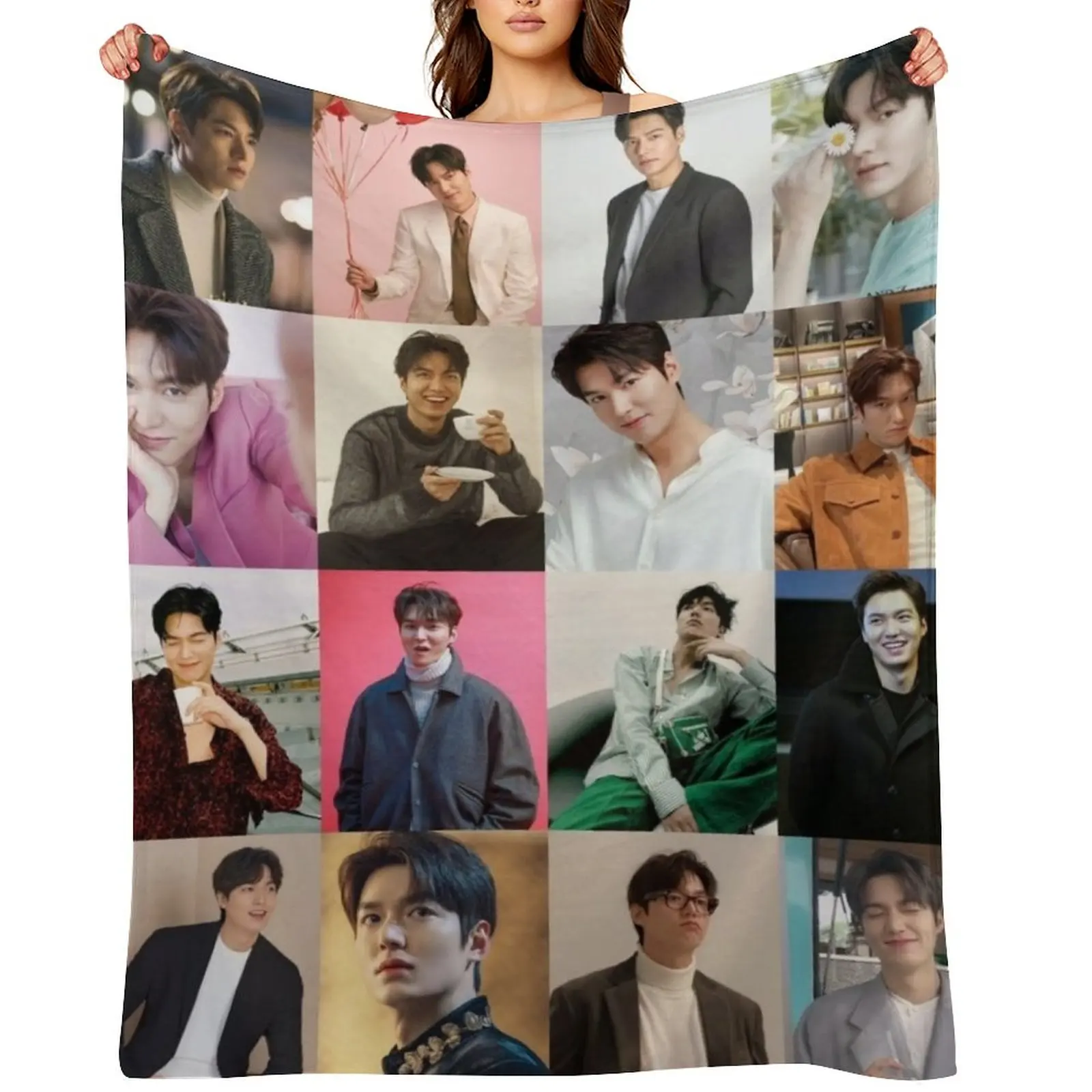 

lee min ho Throw Blanket christmas gifts manga Bed Fashionable Furrys Blankets