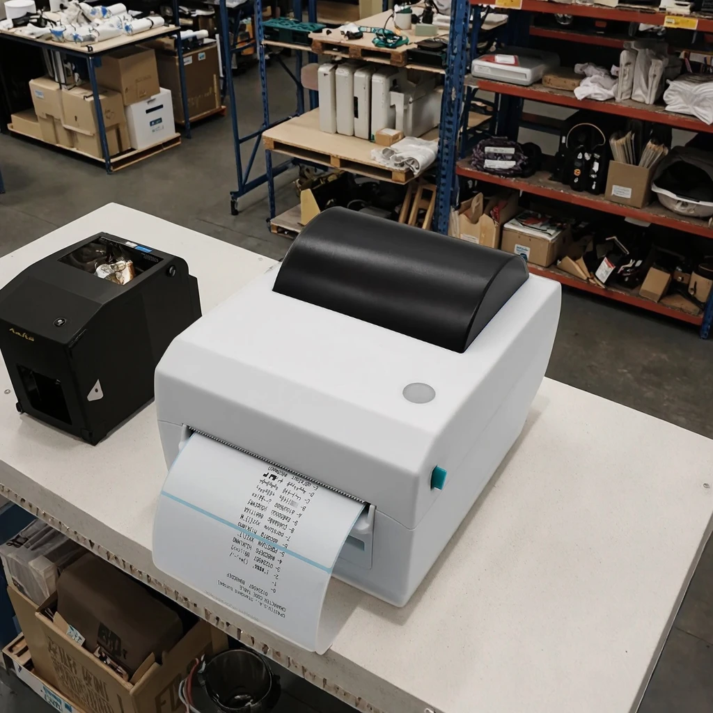 

110mm Shipping Label Barcode Printer for Small Business Wireless Bluetooth Sticker Maker Machine