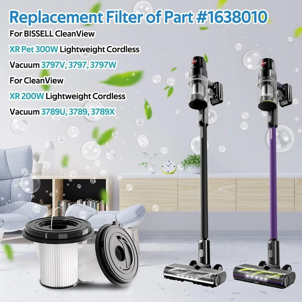 TLXT--2 PackFilter For Shark Detect Pro IW3611DE / IW3611EU Wireless Vacuum Cleaner Home Appliance Spare Parts Cleaning Tool