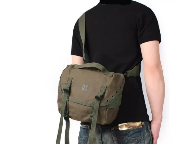 

Реплика MIL-TEC Война во Вьетнаме M1961 Холщовая сумка Сумка на плечо Поясная сумка