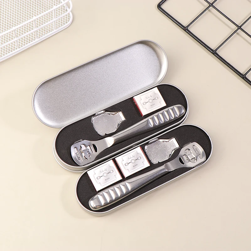 مجموعة أدوات باديكير من الفولاذ المقاوم للصدأ - ماكينة حلاقة للقدم لإزالة الجلد الصلب ومسامير القدم والجلد الميت #3