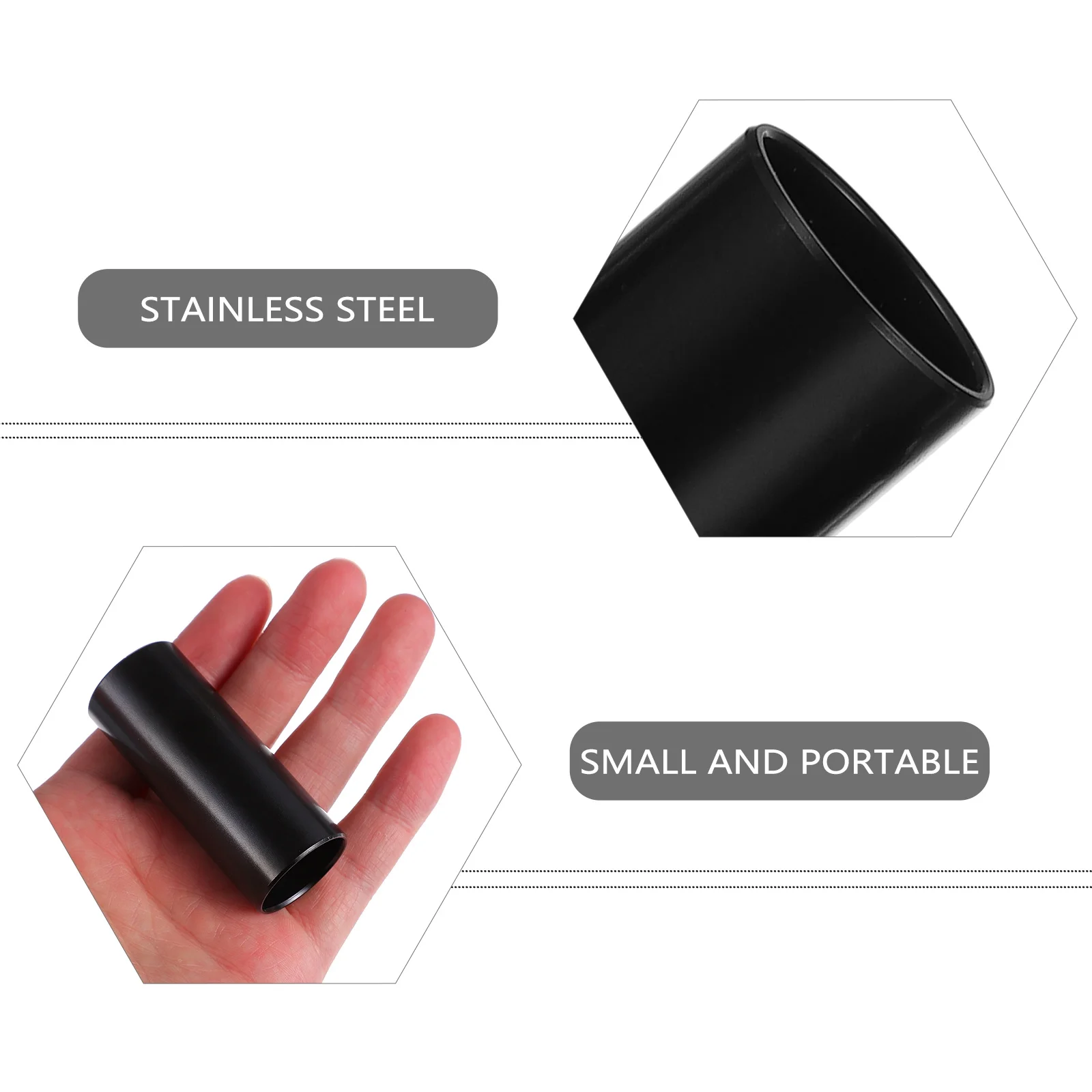 

1Set Guitar Slide Bar Finger Cover Durable Professional Clear Intonation Guitar Accessories Finger Cover