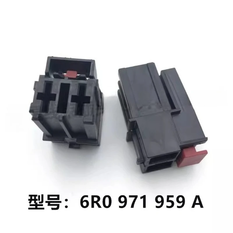 2PCS 6R0 971 959 A Volkswagen Audi Original Car Connector Connector 2 Hole Plug 6R0971959A