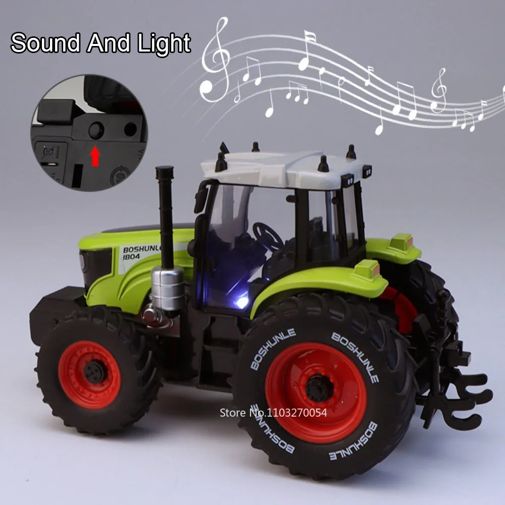 Excavadora de aleación 1:32, Bulldozer, modelos fundidos a presión, coche de juguete con luz de sonido, dirección de rueda delantera, vehículos de ingeniería, regalos para niños