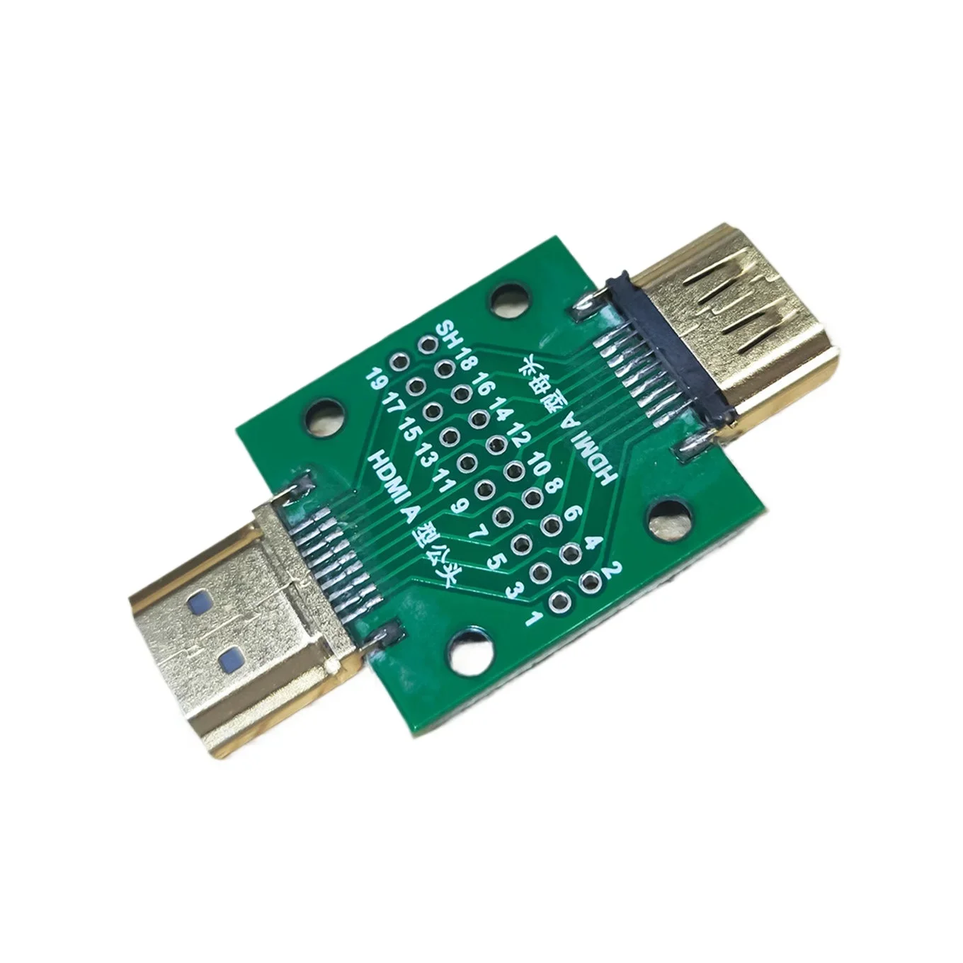 2/5/8PCS HDMI Type A Male to A Female PCB Test Adapter Board HDMI Male Female Interconversion Breakout Circuit Board