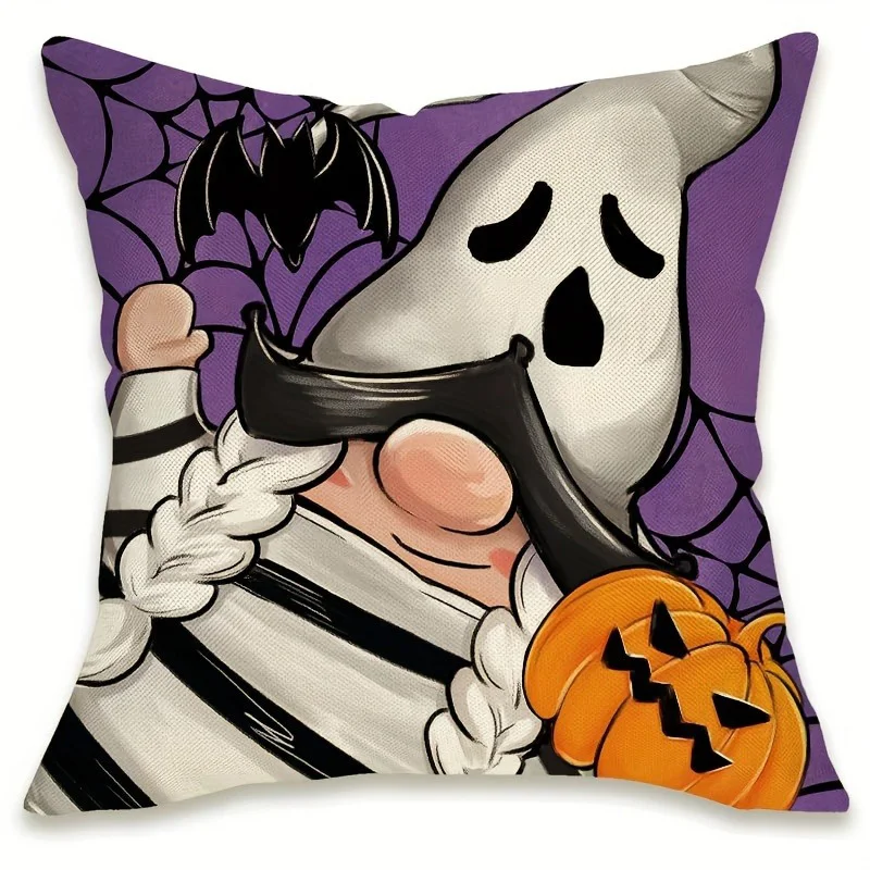Spooky Halloween Pillowcases: Witches, Mummies, and Ghosts for A Haunted Home! Sofa Cushion Cover Holiday Party Decoration Gift