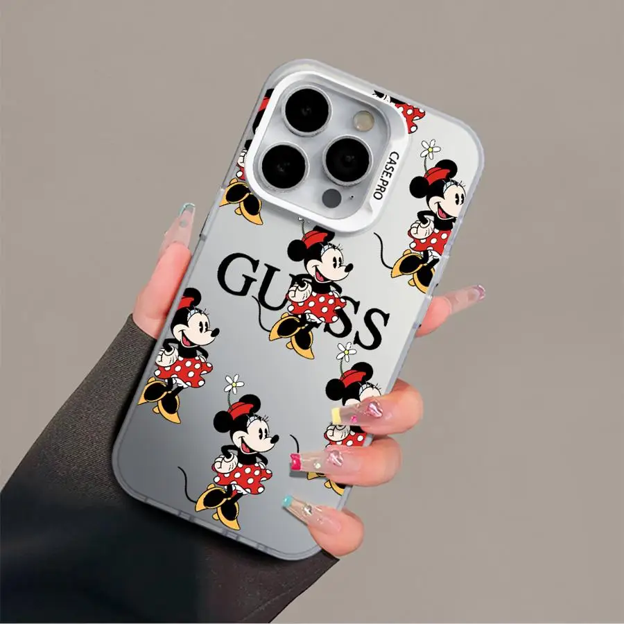

Soft Shell Case for iPhone 13Pro 16e 15 Plus 12 13 11 14 Pro MAX 16 16Pro Disney Mickey Minnie Mouse