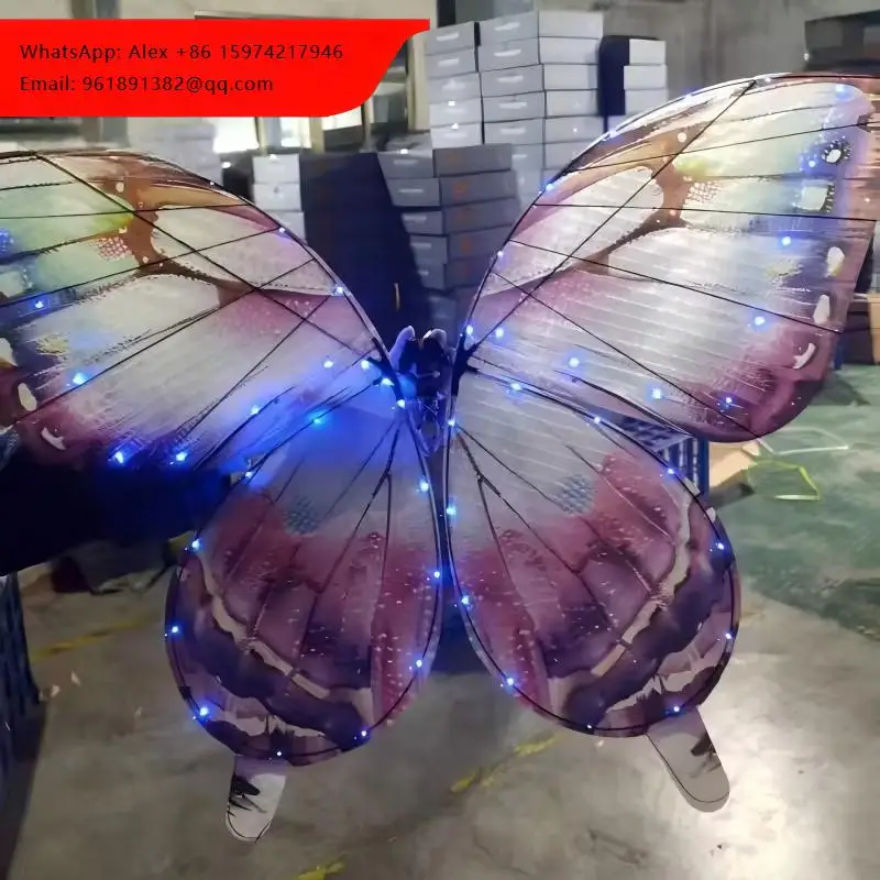 

Светодиодные бабочки напрямую от производителя, перезаряжаемые, для свадебного декора, оптом