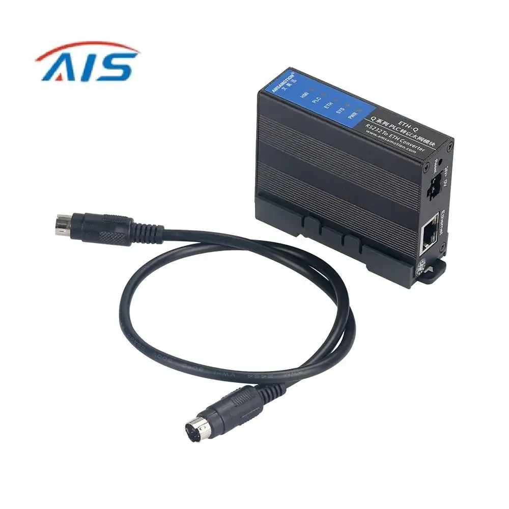 ETH-Q-2P Serials to Ethernet for Mitsubishi Q Series Q00/02 PLC Extension Module RS232-ETH Converter RS232