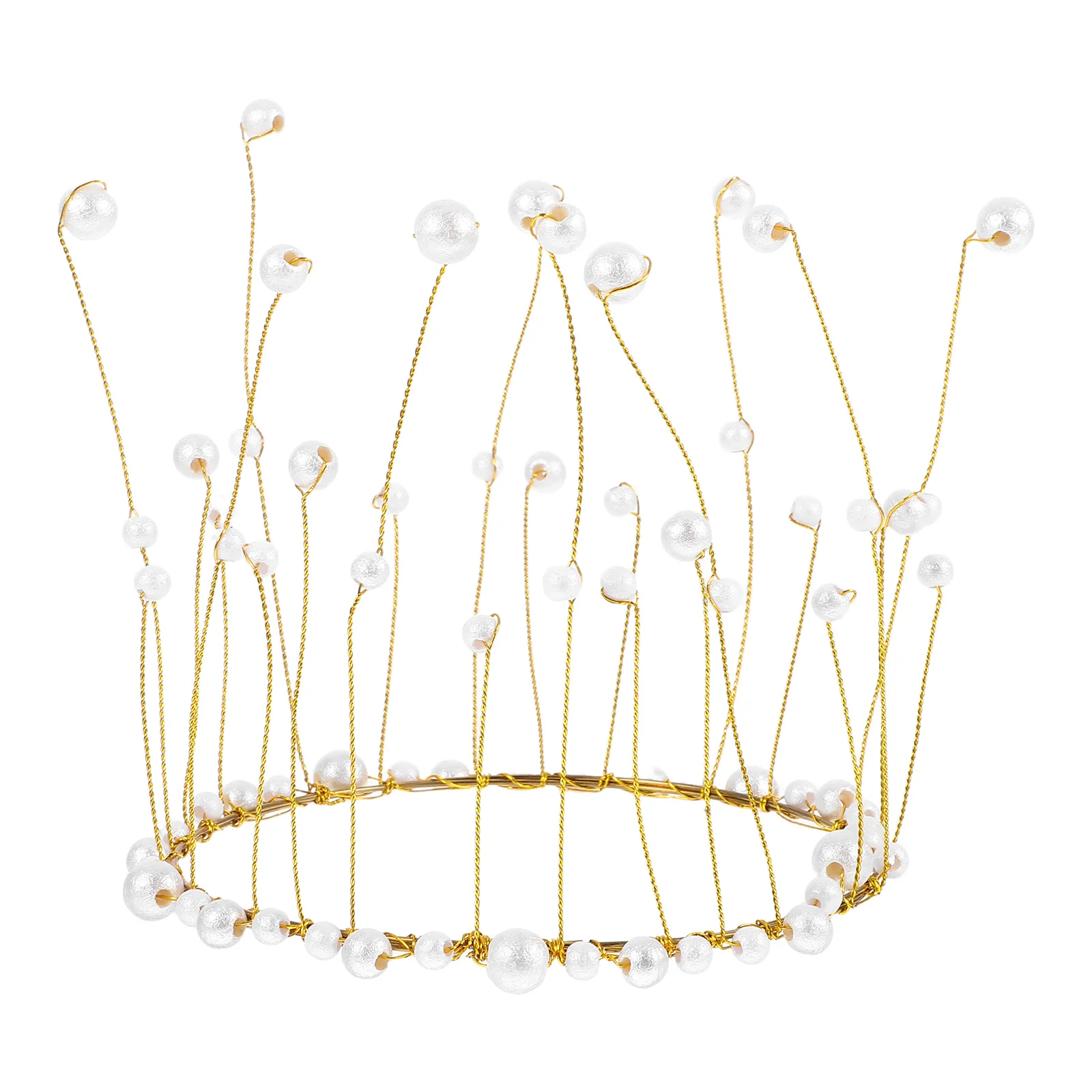 

Premium Pearl Crown Jewelry for Cake Decoration Accessories Birthday Party Wedding Pearl Tiara Gorgeous Queen Crown