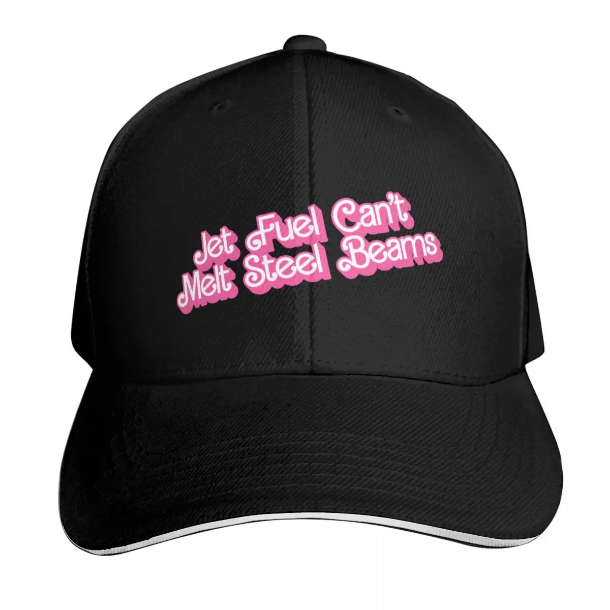 Jet Fuel Can't Melt Steel Beams Classic Doll Text Baseball Cap Men Women Casual Summer Sport Sun Cap