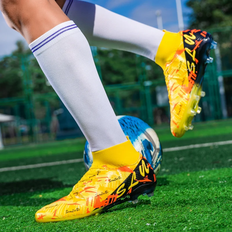 أحذية كرة القدم الرجالية المرابط عدم الانزلاق FG أحذية كرة القدم الرجال عالية الجودة مباراة التدريب أحذية رياضية كرة الصالات داخلي أحذية كرة القدم الأولاد #6