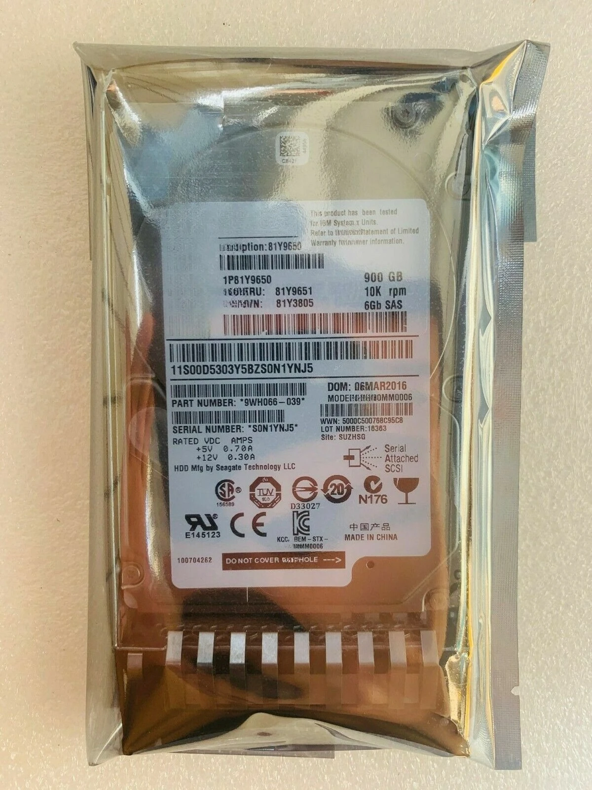 new-81y3805-81y9650-81y9651-900gb-10k-6g-sff-sas-25-hot-swap-hard-drive