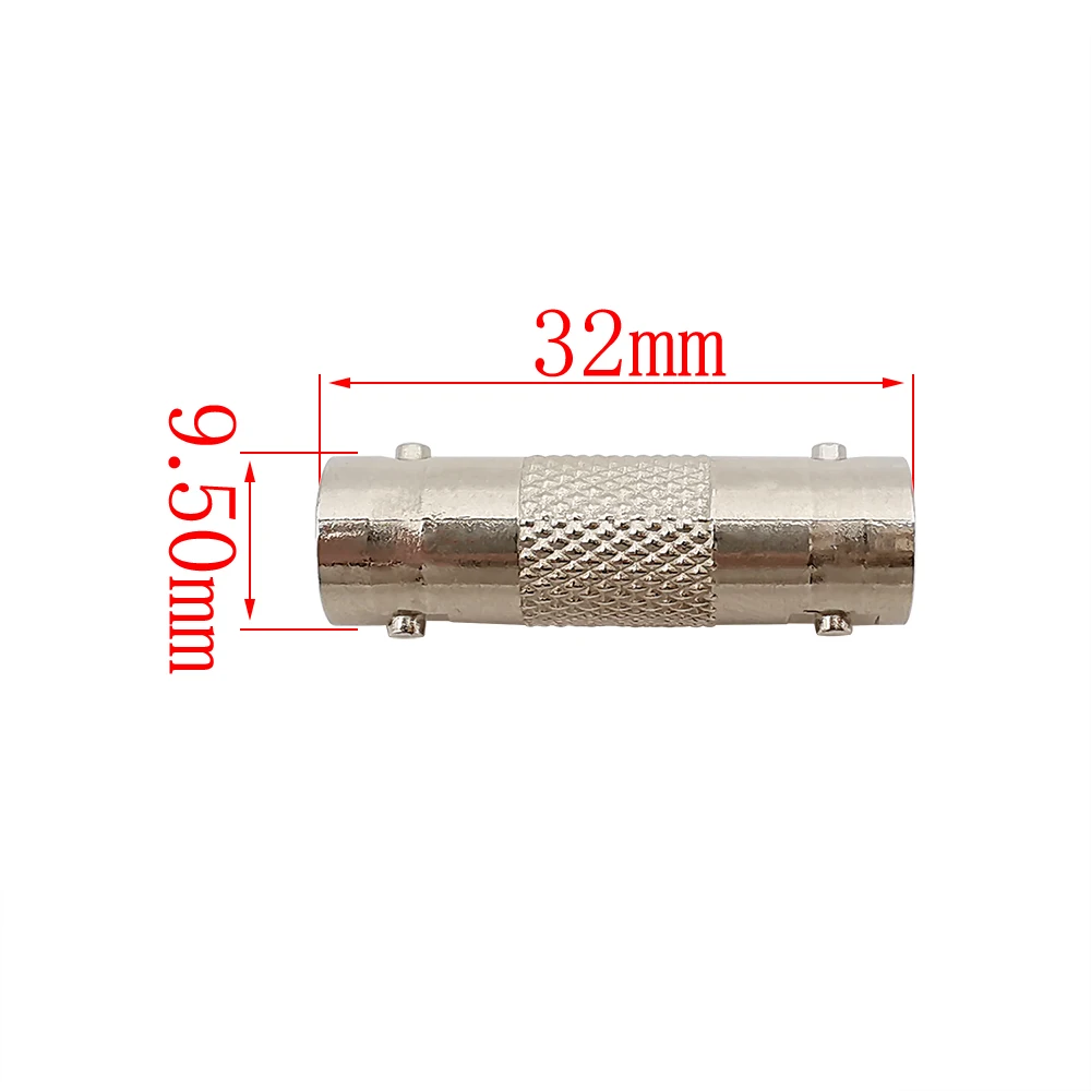 Acoplador en línea hembra a hembra, conector coaxial BNC, extensor para cámara CCTV, accesorios de sistema de videovigilancia de seguridad