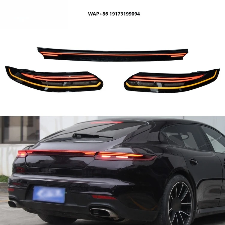 

[1979] Car Rear Lights 2014 2016 2010 970.2 970.1 Tail Lights Upgraded to Through LED Taillights for-Porsche Panamera 970