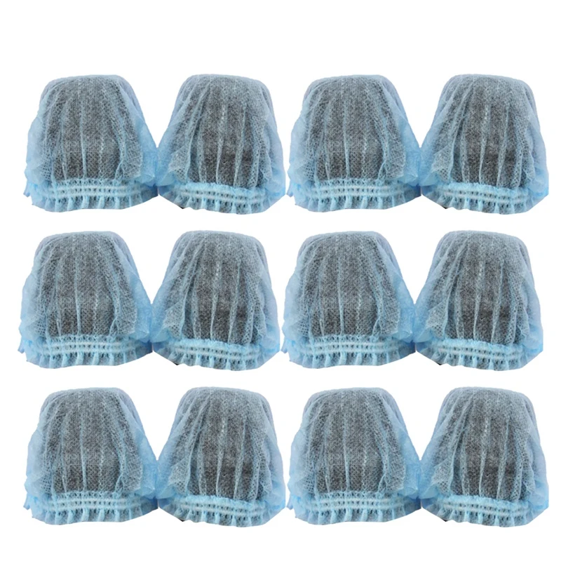 250 Pcs Disposable Microphone Cover Non Woven Handheld Microphone Windscreen For KTV Recording Studio Karaoke