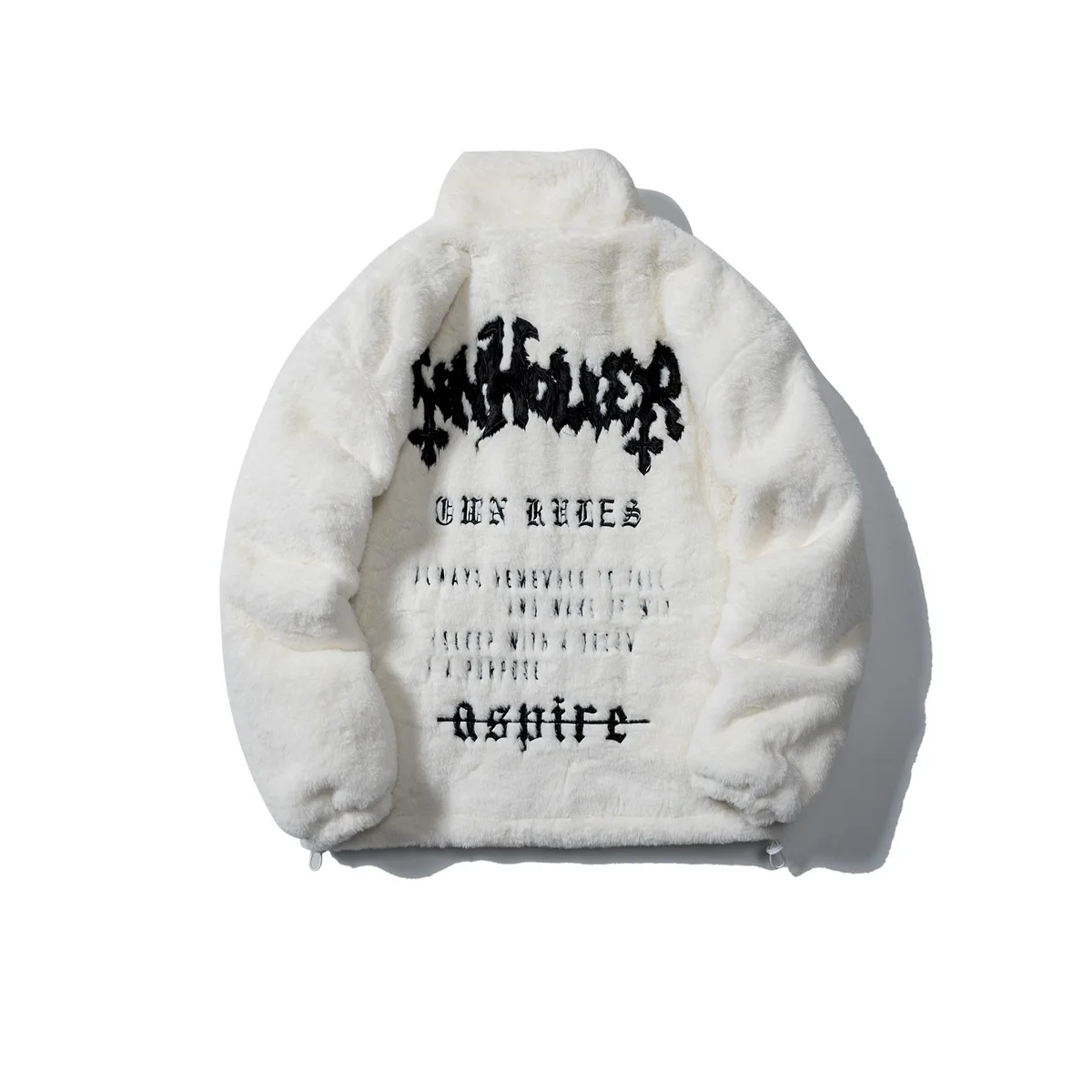 Street Men\'s Hip-hop Letter Embroidered Top Men\'s New Warm and Cold Resistant Jacket Men\'s Casual Jacket