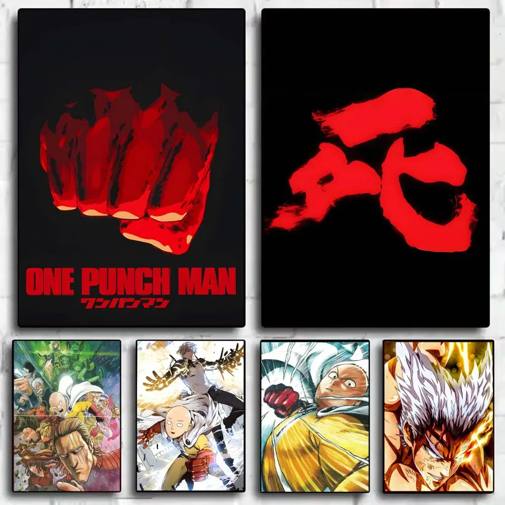 One P-Punch Man Poster HD Self-Adhesive Wall Stickers Mural Painting｜Decals for Bedroom & Living Room｜Home Decor Gift
