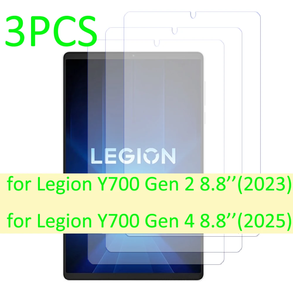 

Защитная пленка для экрана Lenovo Legion tab Gen 2 и Gen 4 8,8 дюйма (версия 2023 и 2025), защитная пленка из закаленного стекла, 3 шт.