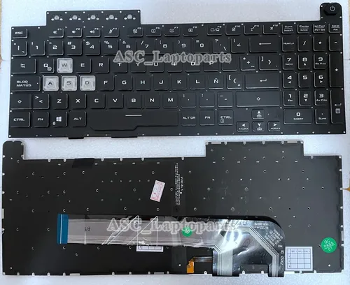 Imagen 2 del producto Teclado Latino Español para ASUS TUF Gaming, nuevo Teclado negro con Color RGB, F15, FA506Q, FX506L, FA506U