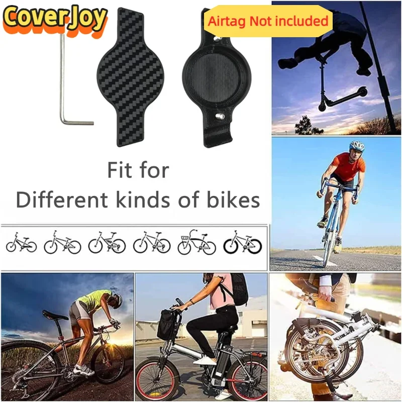 حامل الدراجة تحت المقعد من CoverJoy لتركيب AirTag المقاوم للماء والمخفي ومضاد للسرقة وجهاز تعقب GPS سريع الإصدار، #2