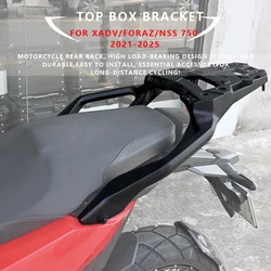 Mklightech suporte de caixa superior para honda xadv750 forza750 nss750 2021-2024 suporte de bagagem traseira rack de motocicleta prateleira de carga